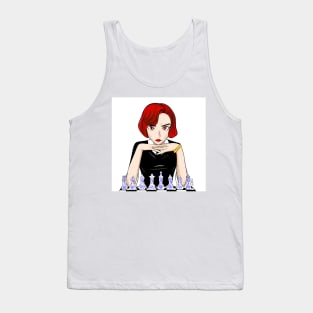 beth the chess champion in cartoon arts Tank Top